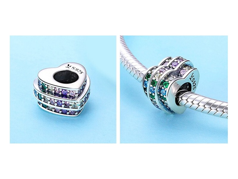 Pandora Charms srebrny Elegancki Biżuteria Charmsy 