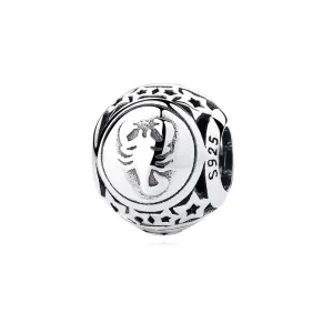 Rodowany srebrny charms do pandora znak zodiaku skorpion srebro 925