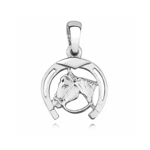 Elegancki rodowany srebrny wisior koń konik kucyk srebro 925