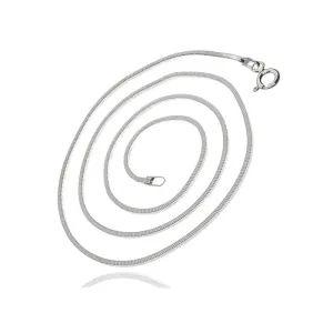 Srebrny łańcuszek linka żmijka snake o przekroju kwadratu 0,7mm srebro 925