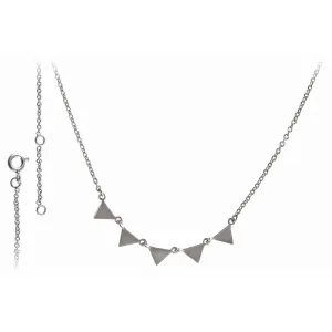 Rodowany srebrny naszyjnik gwiazd celebrytka choker trójkąt triangle srebro 925