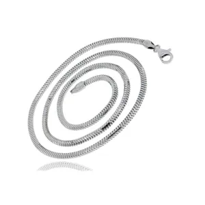 Gruby srebrny łańcuszek żmijka linka snake wąż 2,4 mm srebro 925