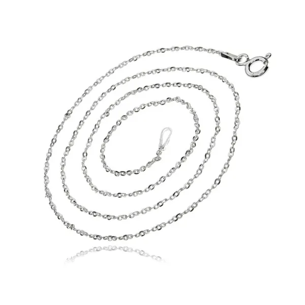 Delikatny srebrny klasyczny łańcuszek ankier anchor 1,15mm srebro 925
