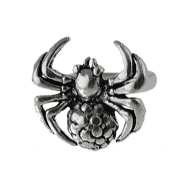 Elegancki oksydowany srebrny kolczyk nausznica na małżowinę pająk spider ear cuff srebro 925