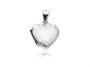 Elegancki otwierany srebrny wisior sekretnik puzderko serce serduszko grawerowany wzór srebro 925