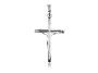 Elegancki srebrny wisior krzyż krzyżyk z wizerunkiem Chrystusa srebro 925