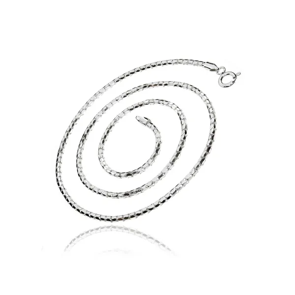 Delikatny srebrny klasyczny łańcuszek koreana cord 1,2mm srebro 925