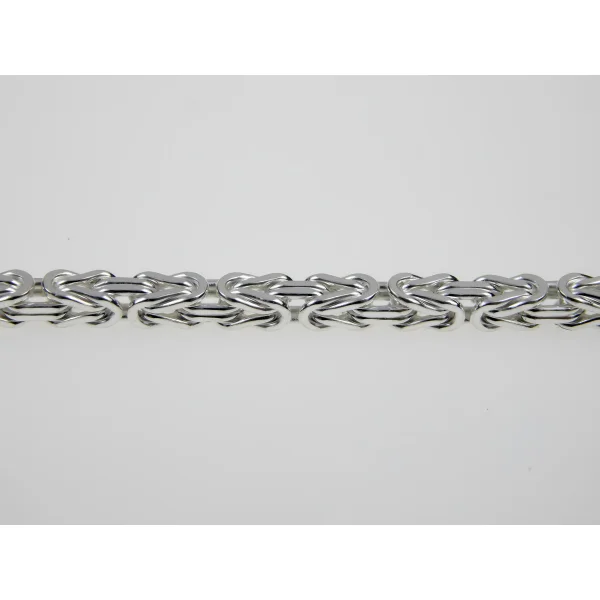 Elegancki srebrny łańcuszek łańcuch królewski bizantyjski 2mm srebro 925