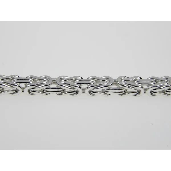Elegancka srebrna bransoleta splot królewski bizantyjski 4,2mm srebro 925