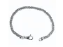 Elegancka srebrna bransoleta splot królewski bizantyjski 4,2mm srebro 925
