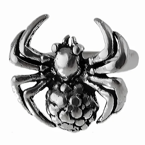 Elegancki oksydowany srebrny kolczyk nausznica na małżowinę pająk spider ear cuff srebro 925