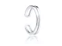 Delikatna rodowana srebrna nausznica kolczyk na małżowinę ear cuff srebro 925