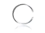 Delikatna rodowana srebrna nausznica kolczyk na małżowinę ear cuff srebro 925