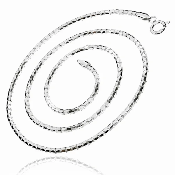 Delikatny srebrny klasyczny łańcuszek koreana cord 1,2mm srebro 925