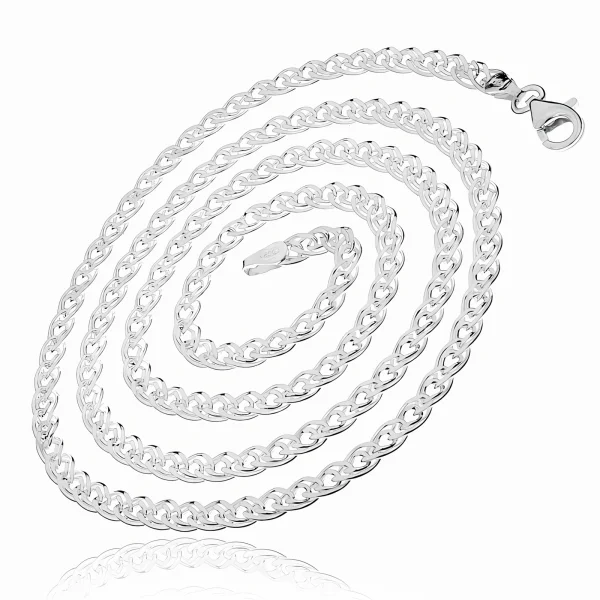 Elegancki srebrny klasyczny łańcuszek łańcuch mona lisa nonna 3,6mm srebro 925