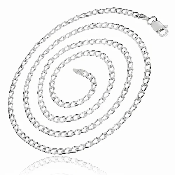 Elegancki srebrny klasyczny męski łańcuszek łańcuch pancerka pancer 2,6mm srebro 925