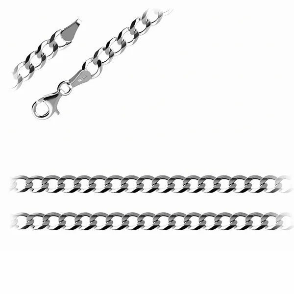 Elegancki srebrny klasyczny męski łańcuch pancerka pancer 3mm srebro 925