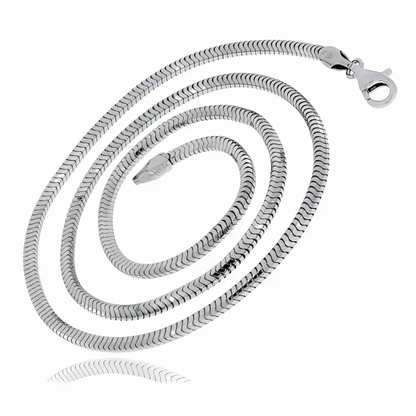 Gruby srebrny łańcuszek żmijka linka snake wąż 1,9mm srebro 925